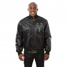 Кожаная куртка Milwaukee Bucks JH Design Domestic Team Color - Black