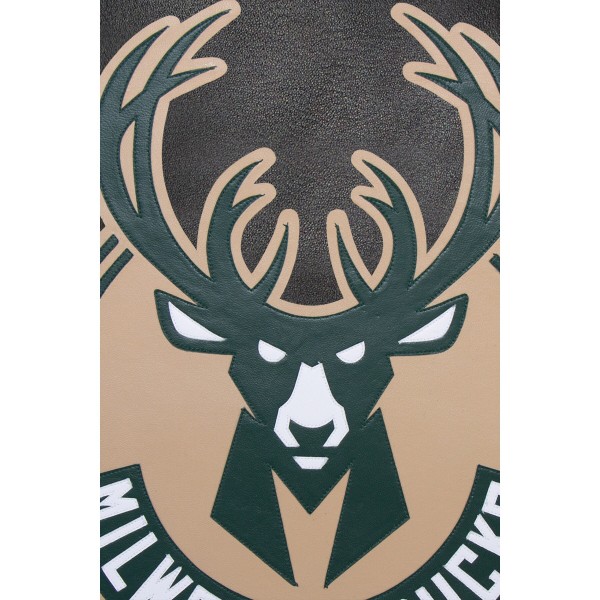 Кожаная куртка Milwaukee Bucks JH Design Domestic Team Color - Black