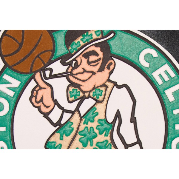 Куртка кожаная Boston Celtics JH Design Domestic Team Color - Black