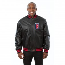 Куртка кожаная LA Clippers JH Design Domestic Team Color - Black