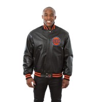 Кожаная куртка New York Knicks JH Design Domestic Team Color - Black