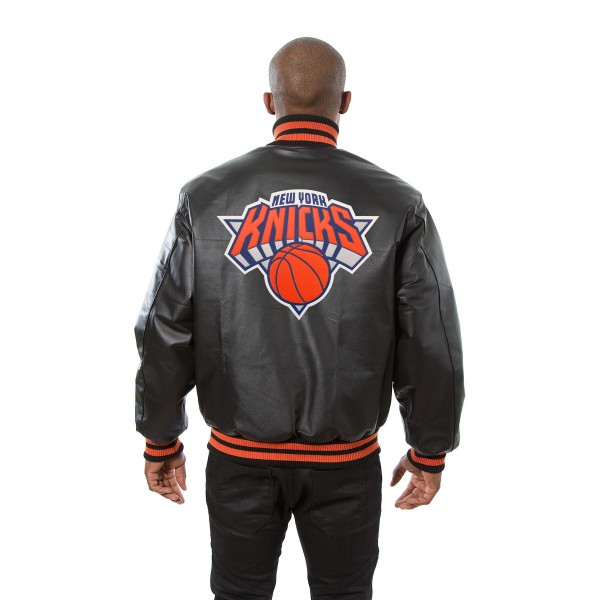 Кожаная куртка New York Knicks JH Design Domestic Team Color - Black