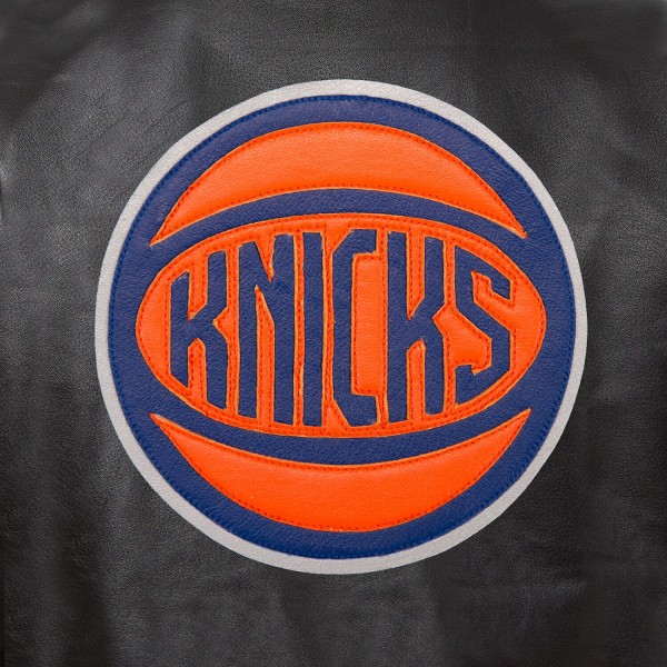 Кожаная куртка New York Knicks JH Design Domestic Team Color - Black