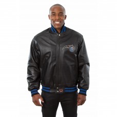 Куртка кожаная Orlando Magic JH Design Domestic Team Color - Black