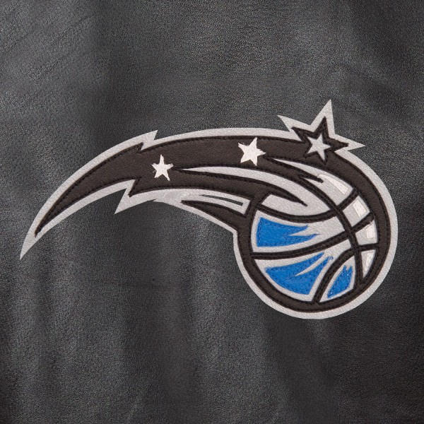 Куртка кожаная Orlando Magic JH Design Domestic Team Color - Black