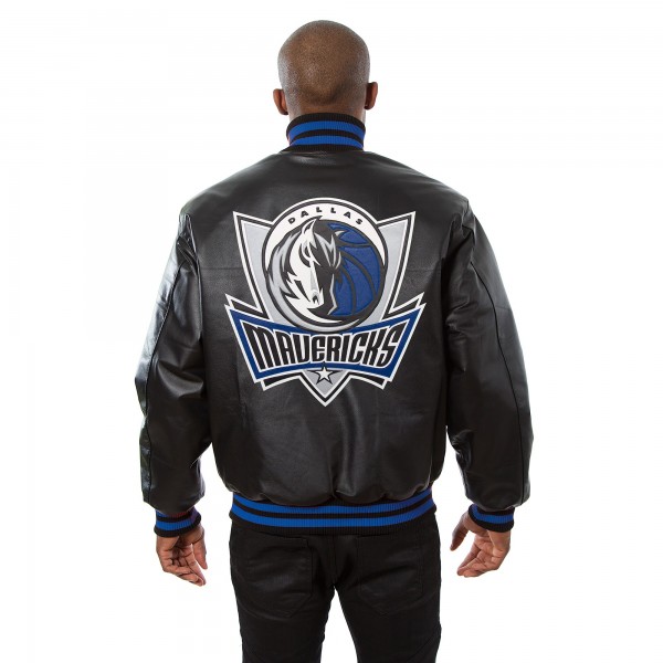 Кожаная куртка Dallas Mavericks JH Design Domestic Team Color - Black