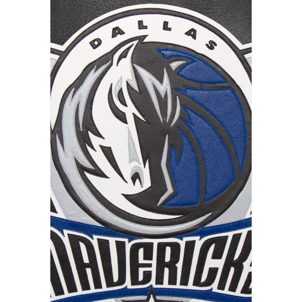 Кожаная куртка Dallas Mavericks JH Design Domestic Team Color - Black