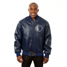 Куртка кожаная Dallas Mavericks JH Design Domestic Team Color - Navy