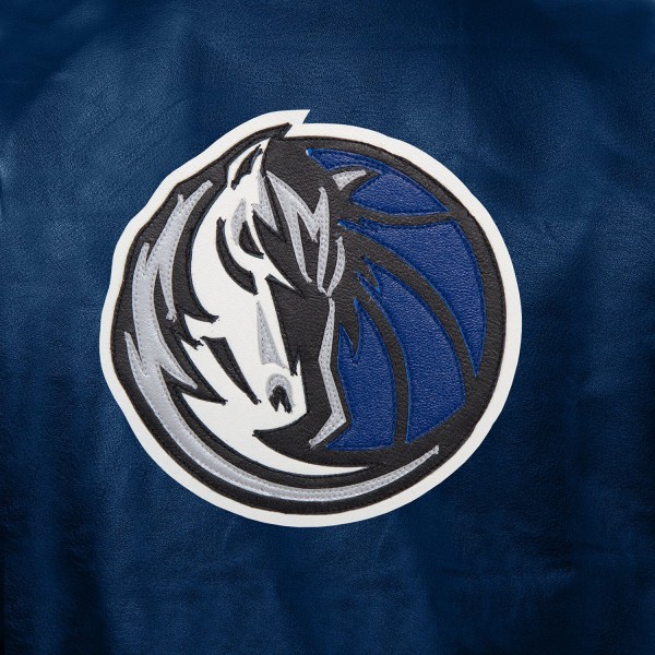Куртка кожаная Dallas Mavericks JH Design Domestic Team Color - Navy