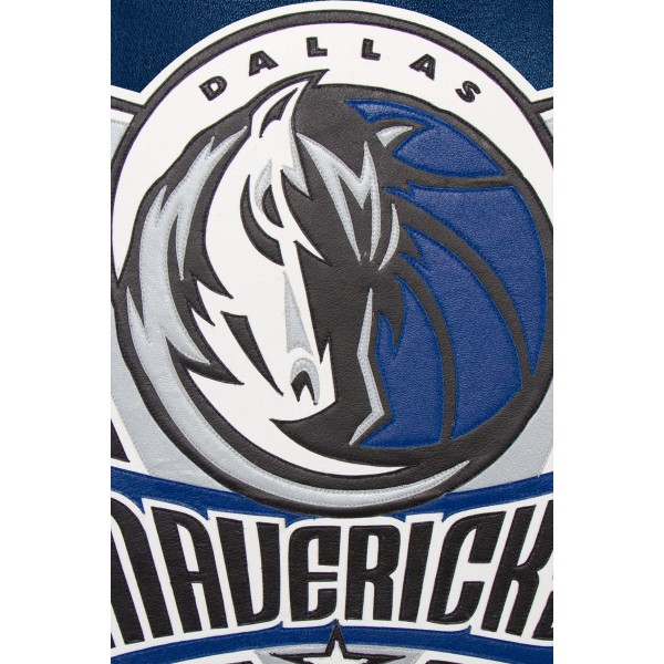 Куртка кожаная Dallas Mavericks JH Design Domestic Team Color - Navy