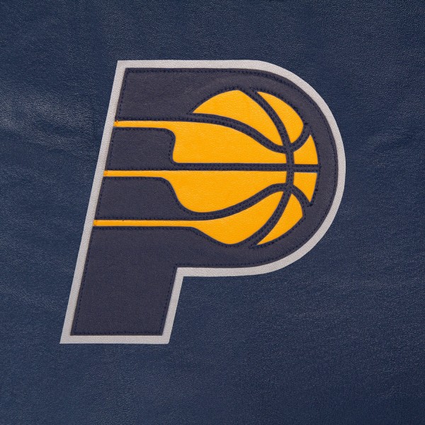 Куртка кожаная Indiana Pacers JH Design Domestic Team Color - Navy