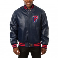 Куртка кожаная Detroit Pistons JH Design Domestic Team Color - Navy
