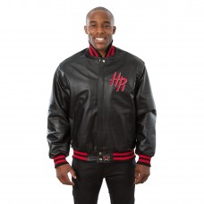 Куртка кожаная Houston Rockets JH Design Domestic Team Color - Black