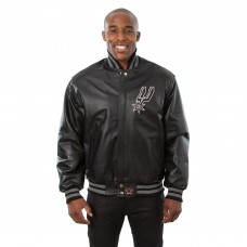 Куртка кожаная San Antonio Spurs JH Design Domestic Team Color - Black
