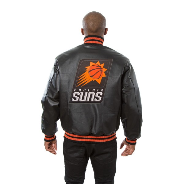 Кожаная куртка Phoenix Suns JH Design Domestic Team Color - Black