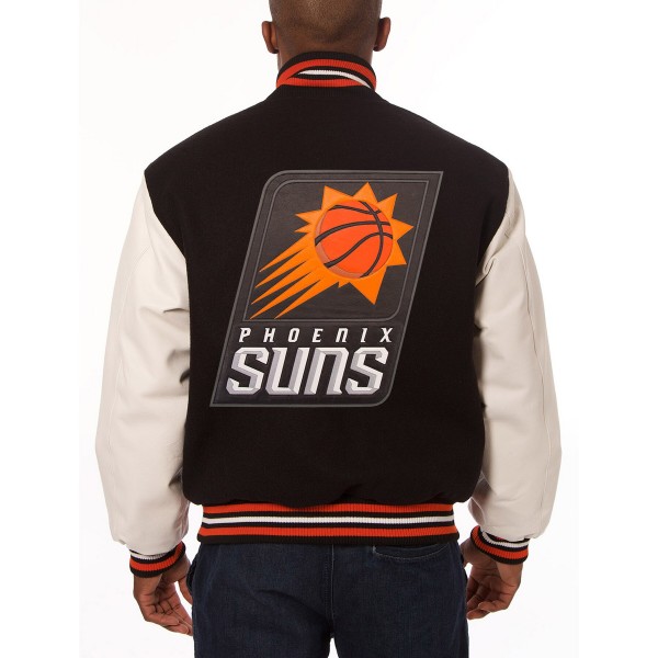 Кожаная куртка Phoenix Suns JH Design Domestic Two-Tone Wool and - Black