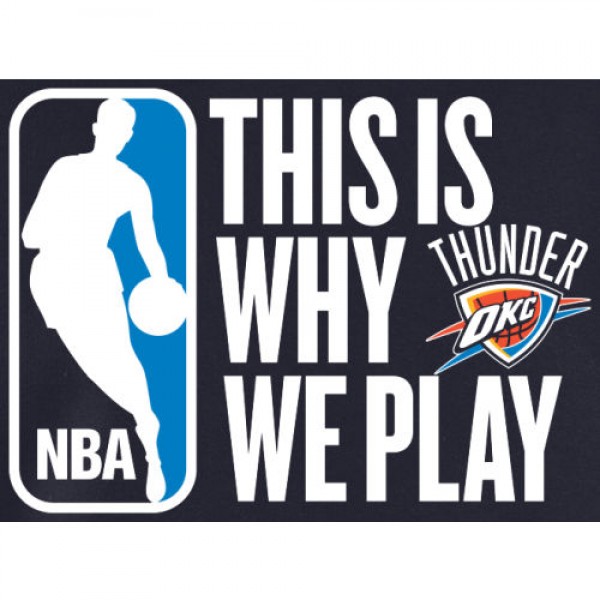 Толстовка Oklahoma City Thunder Navy This Is Why We Play