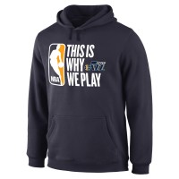Толстовка с капюшоном Utah Jazz This Is Why We Play - Navy