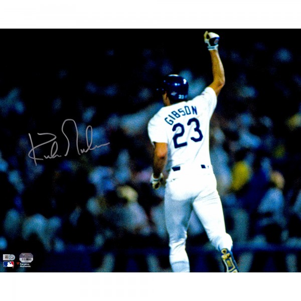 Autographed Los Angeles Dodgers Kirk Gibson Fanatics Authentic 16 x 20 1988 World Series Game 1 Walk Off Home Run Photograph