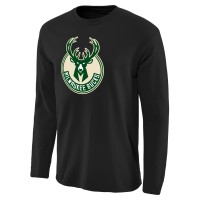 Футболка с длинным рукавом Milwaukee Bucks Primary Logo II - Black