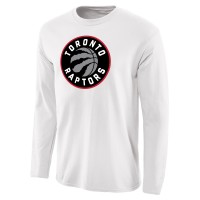 Футболка с длинным рукавом Toronto Raptors Primary Logo - White