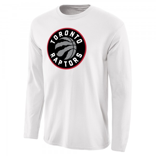 Футболка с длинным рукавом Toronto Raptors Primary Logo - White