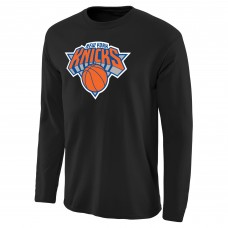 Футболка с длинным рукавом New York Knicks Primary Logo - Black
