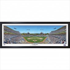 Los Angeles Dodgers 39 x 13.5 Opening Day Standard Black Framed Panorama