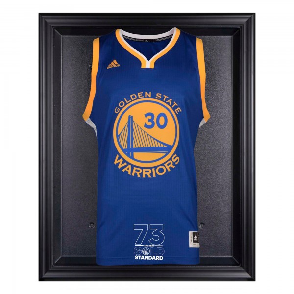 Golden State Warriors Fanatics Authentic Record Breaking Season Logo Black Framed Jersey Display Case