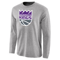 Футболка с длинным рукавом Sacramento Kings Primary Logo - Heather Gray