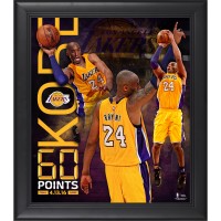 Los Angeles Lakers Kobe Bryant Fanatics Authentic Framed 15 x 17 60 Point Finale Collage
