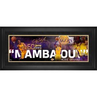 Los Angeles Lakers Kobe Bryant Fanatics Authentic Framed 10 x 30 Mamba Out Collage