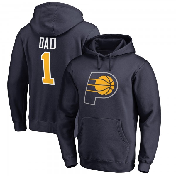 Толстовка с капюшоном Indiana Pacers #1 Dad - Navy - фирменная одежда NBA