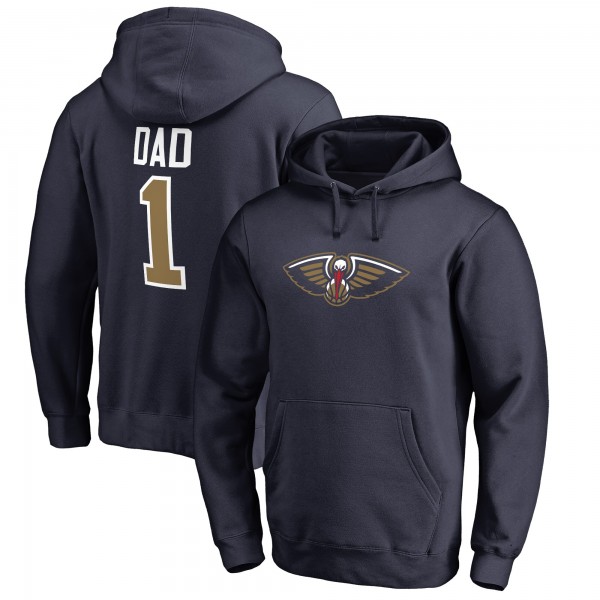 Толстовка с капюшоном New Orleans Pelicans #1 Dad - Navy - фирменная одежда NBA