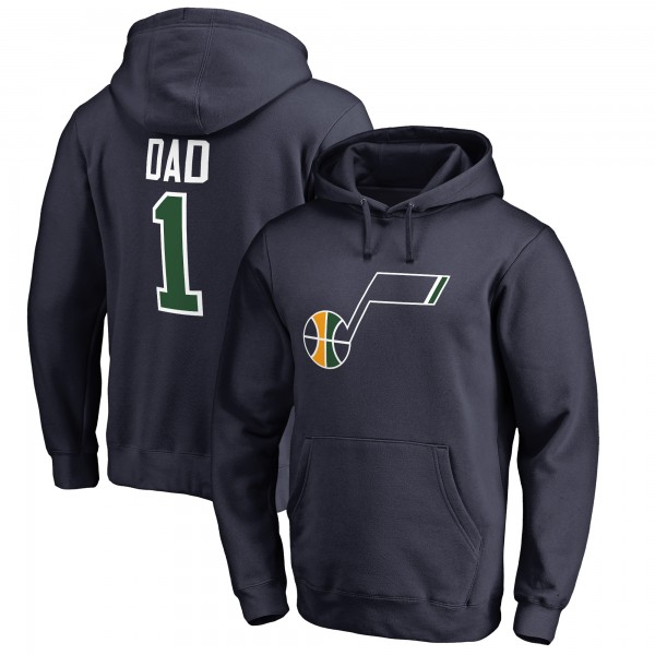 Толстовка с капюшоном Utah Jazz #1 Dad - Navy - фирменная одежда NBA