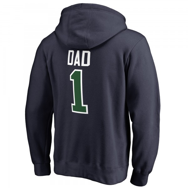 Толстовка с капюшоном Utah Jazz #1 Dad - Navy - фирменная одежда NBA