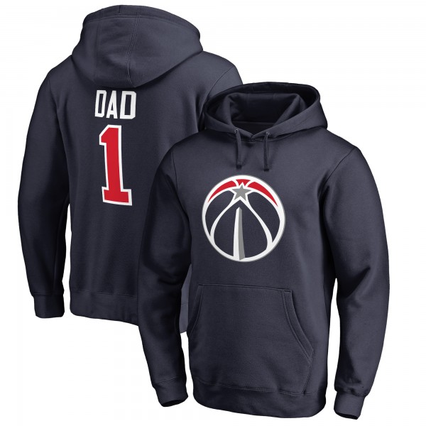 Толстовка с капюшоном Washington Wizards #1 Dad - Navy - фирменная одежда NBA