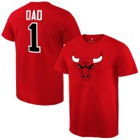 Футболка Chicago Bulls #1 Dad - Red
