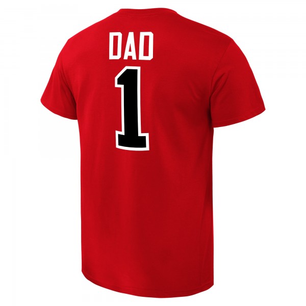 Футболка Chicago Bulls #1 Dad - Red