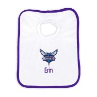 Именной слюнявчик Charlotte Hornets Newborn & Infant - White