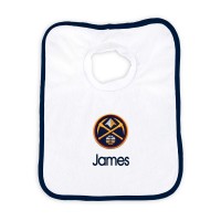 Именной слюнявчик Denver Nuggets Newborn & Infant - White