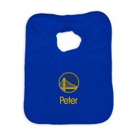 Golden State Warriors Newborn & Infant Personalized Bib - White