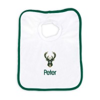 Именной слюнявчик Milwaukee Bucks Newborn & Infant - White