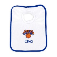 Именной слюнявчик New York Knicks Newborn & Infant - White