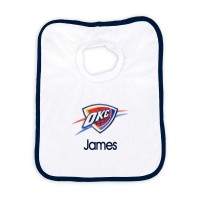 Именной слюнявчик Oklahoma City Thunder Newborn & Infant - White