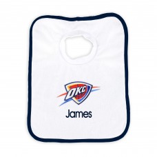 Именной слюнявчик Oklahoma City Thunder Newborn & Infant - White