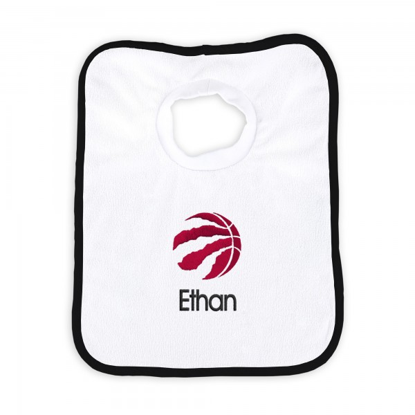 Именной слюнявчик Toronto Raptors Newborn & Infant - White