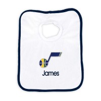 Именной слюнявчик Utah Jazz Newborn & Infant - White
