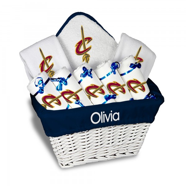 Именная подарочная коробка Cleveland Cavaliers Newborn & Infant Large - White