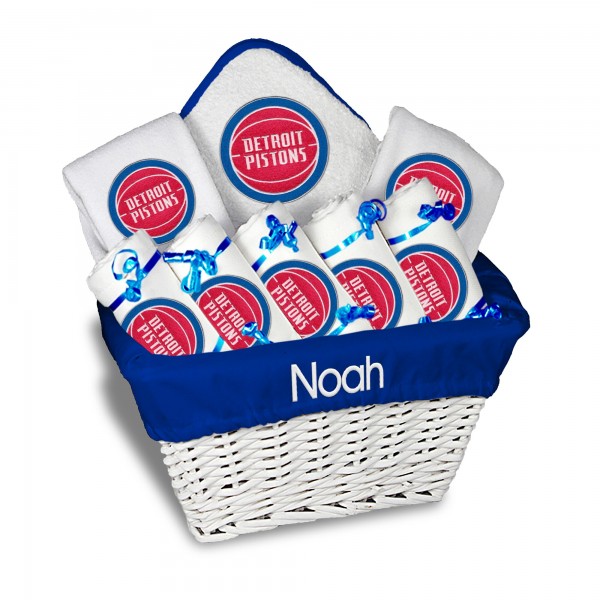 Именная подарочная коробка Detroit Pistons Newborn & Infant Large - White